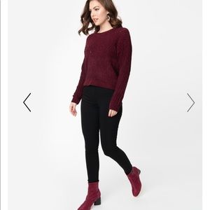 NWT black high waist cigarette pants